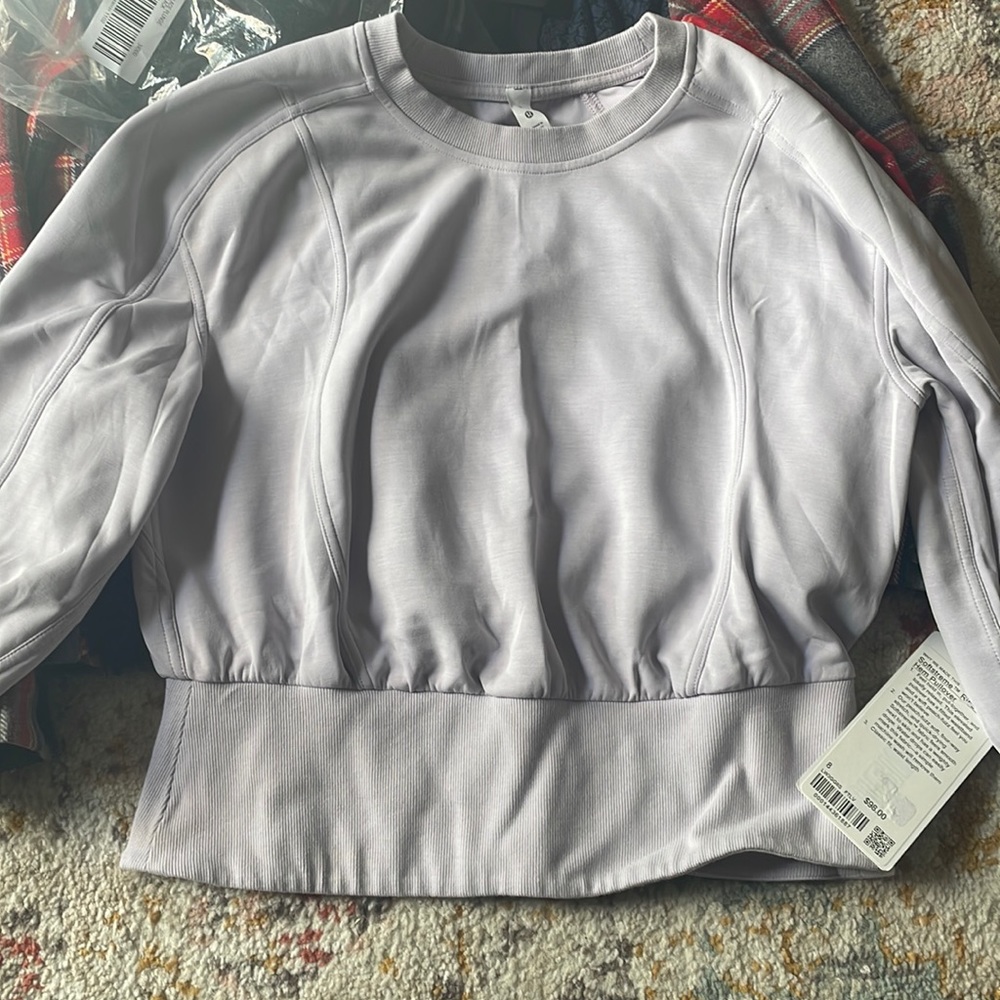 Lululemon softstreme ribbed hem pullover